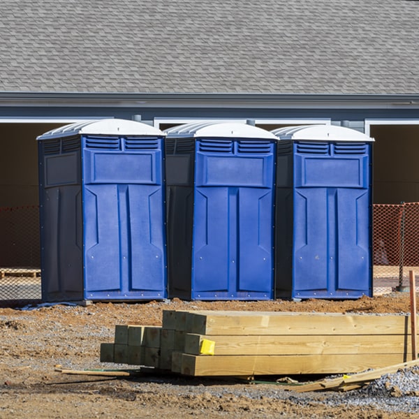 how can i report damages or issues with the porta potties during my rental period in Montalba